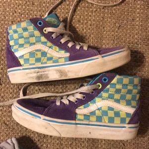 Kids Vans- Purple, blue, green